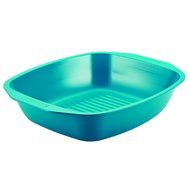 SilverStone Hybrid Ceramic Nonstick Bakeware Roaster with Self-Rack, 14 x 12-1/2", Marine Blue