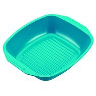 SilverStone Hybrid Ceramic Nonstick Bakeware Roaster with Self-Rack, 14 x 12-1/2", Marine Blue N4
