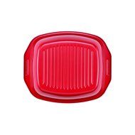 SilverStone Hybrid Ceramic Nonstick Bakeware Roaster with Self-Rack, 14 x 12-1/2", Marine Blue N7