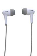 2BOOM Sound Boom Noise Isolating Wired Earbuds White Headphones with Microphone and Volume Control White