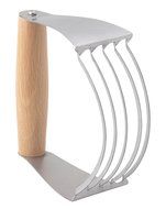 Mrs. Anderson's Baking Professional 5-Blade Pastry Cutter and Dough Blender, Stainless Steel Blades with Wood...