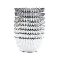 Eoonfirst Silver Foil Metallic Cupcake Case Liners Baking Muffin Paper Cases 176 Pcs