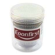 Eoonfirst Silver Foil Metallic Cupcake Case Liners Baking Muffin Paper Cases 176 Pcs N4
