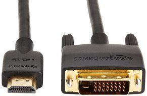 AmazonBasics HDMI to DVI Adapter Cable - 6 Feet (Latest Standard) N8