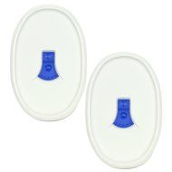 Corningware F-23-VPC 23oz French White Oval Pop-Ins Vented Lid (2 Pack)