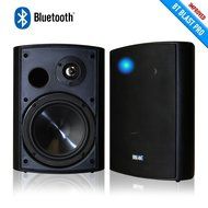 Sound Appeal Wireless Bluetooth Weatherproof Speakers (Black, 6.50 Inch, Pair)