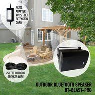 Sound Appeal Wireless Bluetooth Weatherproof Speakers (Black, 6.50 Inch, Pair) N8