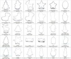 30pcs Fondant Gingerbread Pastry Biscuit Jelly Sandwiches Cookie Cutter Set Mold Metal Mould Xmas Christmas Tree...