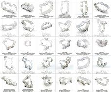 30pcs Fondant Gingerbread Pastry Biscuit Jelly Sandwiches Cookie Cutter Set Mold Metal Mould Xmas Christmas Tree... N14