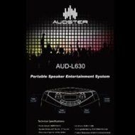 Audster AUD-L630 Rechargeable Portable Entertainment System 1000W Speaker with LED Lights N2