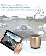 Mini Bluetooth Speaker Portable, Aibesser Built-in Mic with Selfie Camera Feature for iPhone ,Tablet (Blue) N11