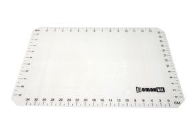 Homankit Silicone Baking Mat with Measurements, Half Sheet 11 5/8&quot; x 16 1/2&quot;, Reusable Non-Stick Surface, White