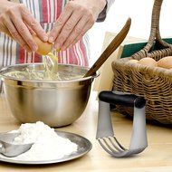 Orblue Pastry Cutter Stainless Steel - Professional Baking Dough Blender with Blades N4