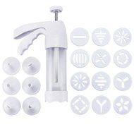 Cookie Press Kit - Food-grade Plastic Cookie Gun Set with 12 Discs and 6 Icing Tips - by SveBake