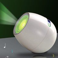 256 Colors Living Room Led Speaker For iPhone Smartphone Color Black N2
