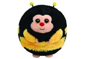 6&quot; TY Beanie Ballz Zips Ball Biene Bee Plush Doll Ball Stuffed Animal Toy -1138007