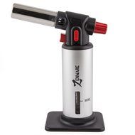Zenware Refillable Butane Professional Culinary Torch Lighter for Cooking Welding Brazing Soldering - Silver