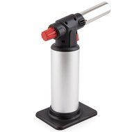 Zenware Refillable Butane Professional Culinary Torch Lighter for Cooking Welding Brazing Soldering - Silver N3