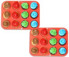 24-PACK DecoBros Silicone Baking Muffin Cup Cupcake Liners Molds Set N4