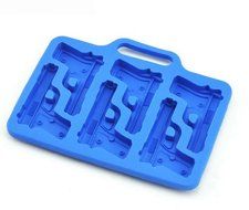 DGI MART Practical Kitchen Use Accessories 6-Cavity Adorable Creative Design Gun-Shape Ice Chocolate Sugar Cake...