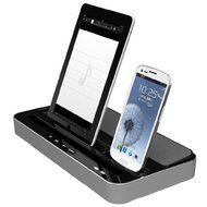 ipega elegant Multi-function Stand style Charging Dock with Speaker for iPhone /iPad /iPod /Samsung (Black)