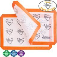 Silicone Nonstick Baking Mats, 2 Pack, With Measurements | FREE Recipe eBook by Artisan Cooking Supply | Nontoxic... N2