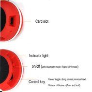 Aolyty Mini Ultra Portable Wireless Bluetooth Speaker Metal Hook Loop for Outdoor Sports Travel Bicycle Cycling... N7