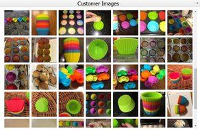 Lingstar 24-Pack Reusable Silicone Baking Cups Cupcake Liners - Muffin Cups Cake Molds N6