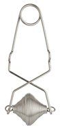 Harold Import Company Mrs. Anderson&#039;s Baking Spring-Action Flour Duster, Stainless Steel, Silver