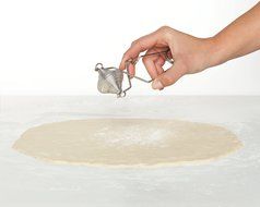 Harold Import Company Mrs. Anderson's Baking Spring-Action Flour Duster, Stainless Steel, Silver N3