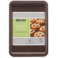 casaWare Ceramic Coated NonStick Cookie/Jelly Roll Pan (10 X 14-Inch, Silver Granite) N3