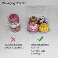 SophieBella 200-Count 8-Styles-Assorted Baking-Cups Muffin-Liners Style-C for Wedding Holiday Party N3