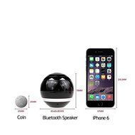 Unbruvo Speaker Mini Portable Wireless Handsfree Built-in Mic for iPhone Samsung - Black N4