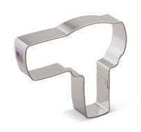 Ann Clark Hair Dryer Cookie Cutter - 4 Inches - Tin Plated Steel