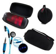 DURAGADGET Custom-Designed Hard EVA Case in Black for the JBL Pulse Wireless Bluetooth Speaker - with Carabiner...