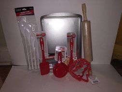 Baking for the Hoildays Bundle 7Item- 14Count Includes Rolling Pen,Betty Crocker Basting Brush, Betty Crocker...
