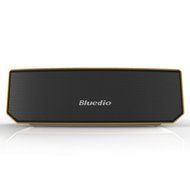 Bluedio Portable Bluetooth Wireless Stereo Speaker with Microphone-gold N3