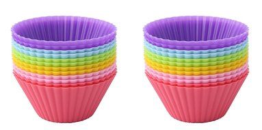 NEESHOW 24-pack Reusable Silicone Baking Cups / Cupcake Liners