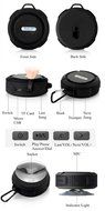 Hipipooo Portable Waterproof Bluetooth 3.0 5W Wireless Bluetooth Speakers C6 Stereo Sound box for Phones Computer... N27