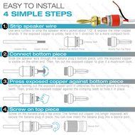 Mediabridge Banana Plugs - Corrosion-Resistant 24K Gold-Plated Connectors - 12 Pair/24 Banana Plugs (Part# SPC-BP2... N5