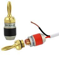 Mediabridge Banana Plugs - Corrosion-Resistant 24K Gold-Plated Connectors - 12 Pair/24 Banana Plugs (Part# SPC-BP2... N13