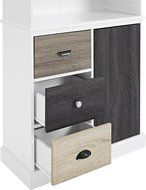 Altra Mercer 50" TV Console with Multicolored Door Fronts, White N25