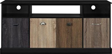 Altra Mercer 50" TV Console with Multicolored Door Fronts, White N30