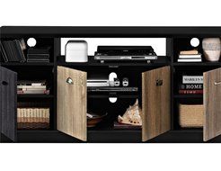 Altra Mercer 50" TV Console with Multicolored Door Fronts, White N31