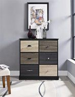 Altra Mercer 50" TV Console with Multicolored Door Fronts, White N38