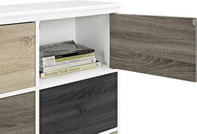 Altra Mercer 50" TV Console with Multicolored Door Fronts, White N47