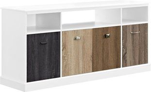 Altra Mercer 50" TV Console with Multicolored Door Fronts, White N51