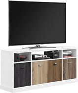 Altra Mercer 50" TV Console with Multicolored Door Fronts, White N52