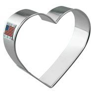 Ann Clark Heart Cookie Cutter | Made of Tin-Plated Steel | Measures 3" L x 3" W x 1" H | Made in USA