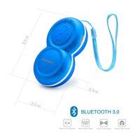 Ptatoms Portable Bluetooth Speakers with Superior Sound &amp; Build-in Mic for Climbing, Running - Blue N3
